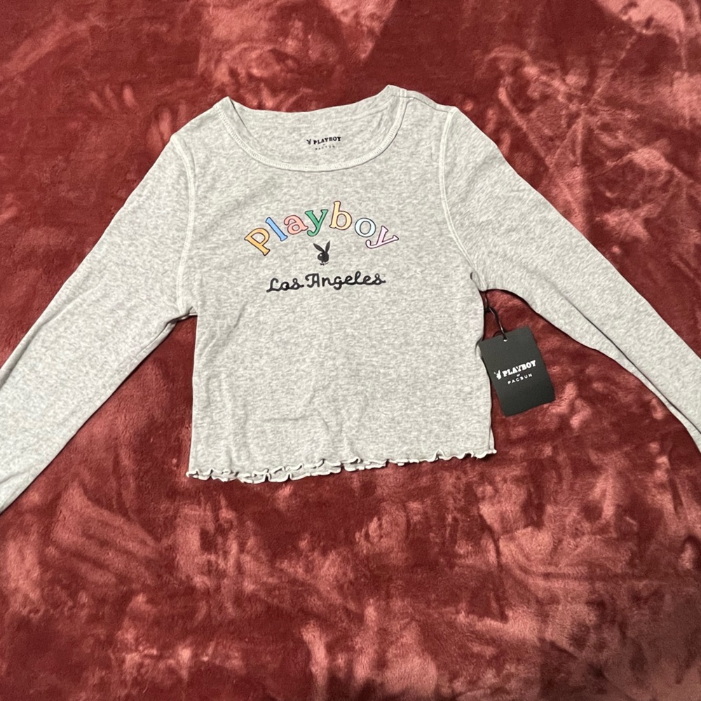 Long sleeve playboy top